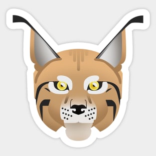 Eurasian lynx portrait Sticker